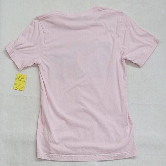Pink Fox Graphic Tee Sz S– Lightweight Cotton Blend - Picture 4 of 4